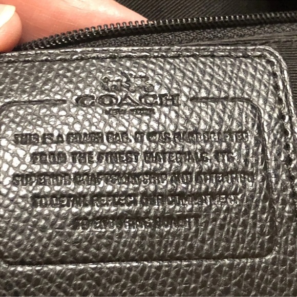 Coach 33475 Ward Signature Black Nylon Tote Bag With Leather Handles - Picture 12 of 16